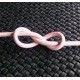 Cordón de cuero de 2mm rosa pastel