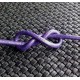 Cordón de cuero de 2mm violeta