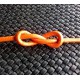 Cordón de cuero de 3mm naranja