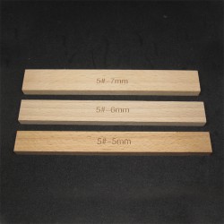 Guía de madera para colocar cremallera