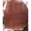 Cuero curtido vegetal marrón rojizo 1mm