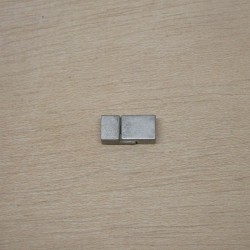 Cierre pulsera imán 6mm plata antigua
