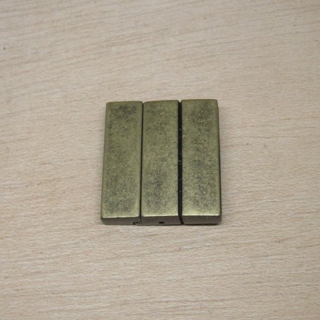 Cierre pulsera botón 30mm oro viejo