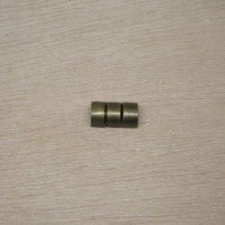 Cierre mediacaña imán 7mm oro viejo