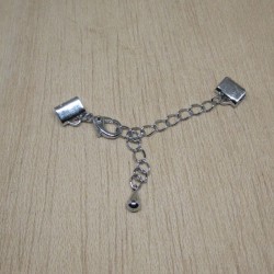 Terminal grapas con cadena y mosquetón