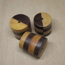 Cilindro madera dos colores