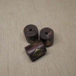 Cilindro madera rombo metal